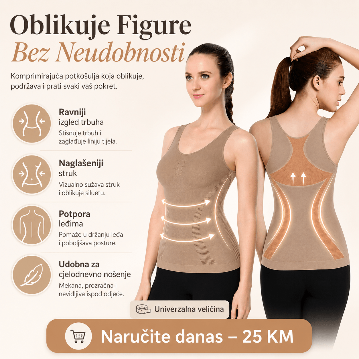 Ženska Potkošulja za Oblikovanje Figure – – – slika 1