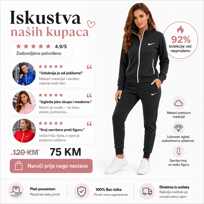 Ženska premium trenirka – – S Roza – slika 5