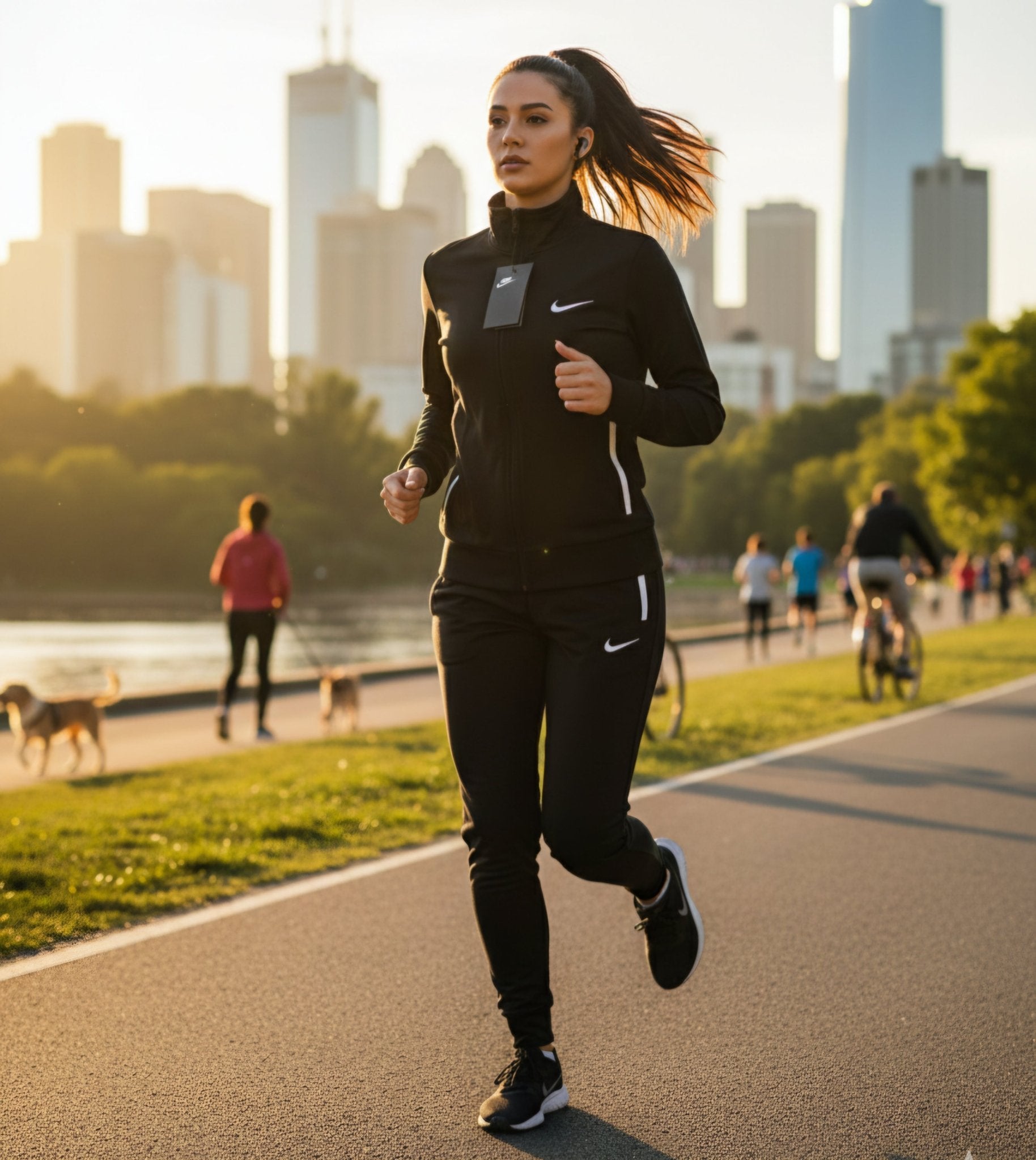 Ženska premium trenirka – – S Bordo – slika 8