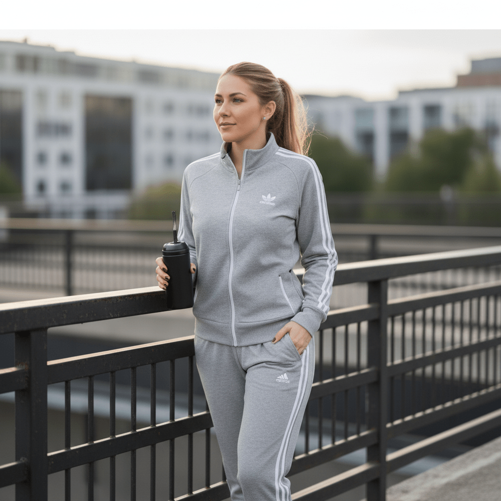 Ženska premium trenirka – – Plava S – slika 14