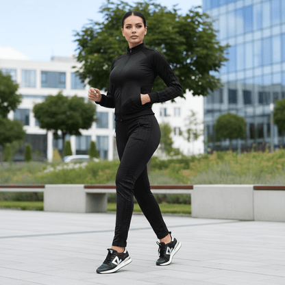 Ženska Sportska Trenirka – Elegantna Crna – Ženska Trenirka – M Crna – slika 2