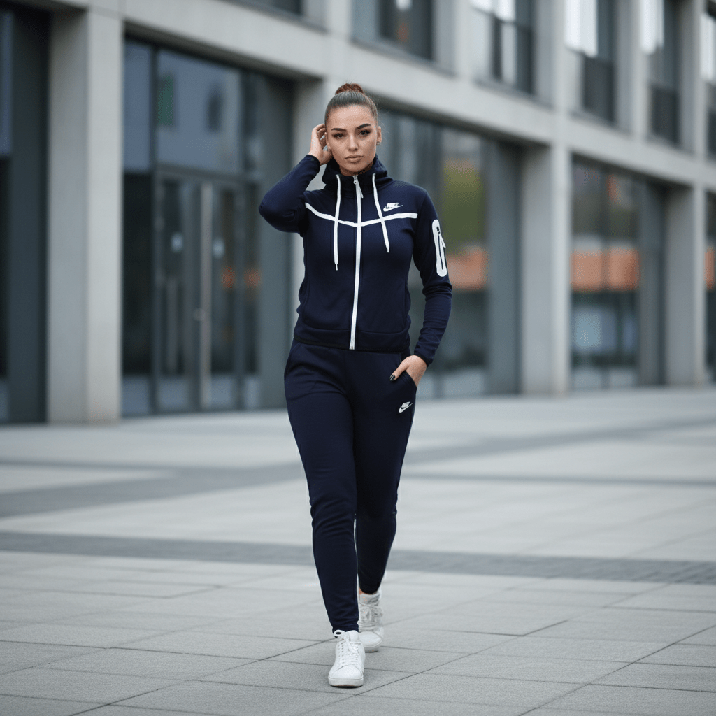 Ženska Sportska Trenirka - Tamnoplava – Ženske Trenirke – M Tamnoplava – slika 1