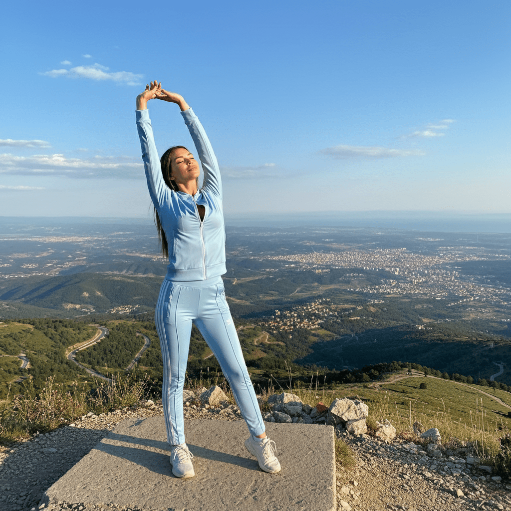 Ženska Svijetloplava Trenerka – Trenerke – S Svijetloplava – slika 4