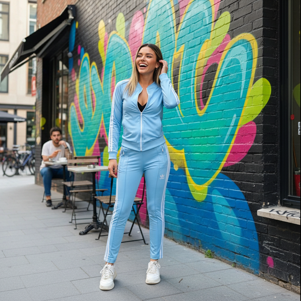 Ženska Svijetloplava Trenerka – Trenerke – S Svijetloplava – slika 3