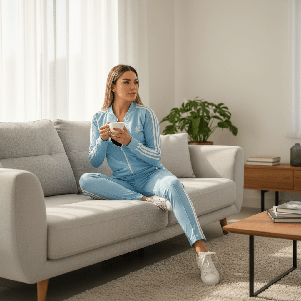 Ženska Svijetloplava Trenerka – Trenerke – S Svijetloplava – slika 1