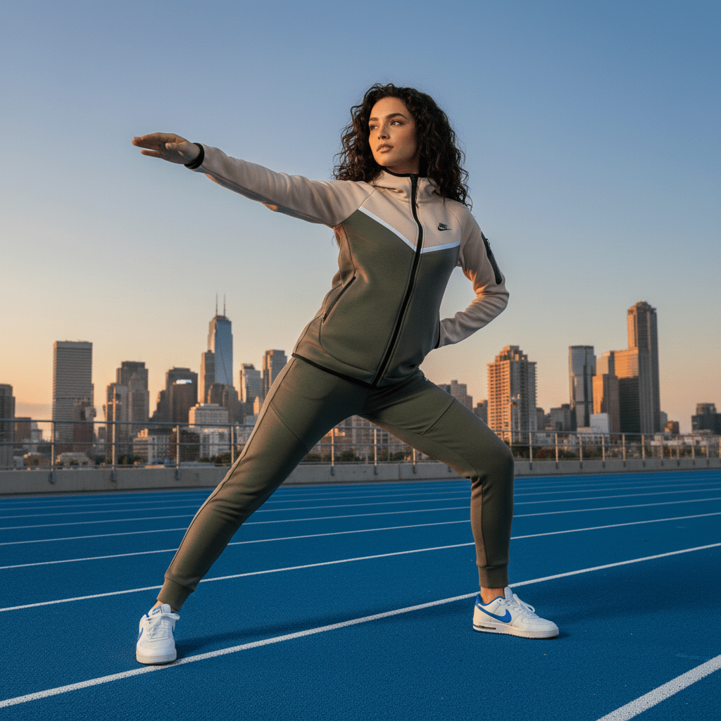 Ženska Trenerka Kaki/Bež – Ženska odjeća – S Kaki/Bež – slika 1
