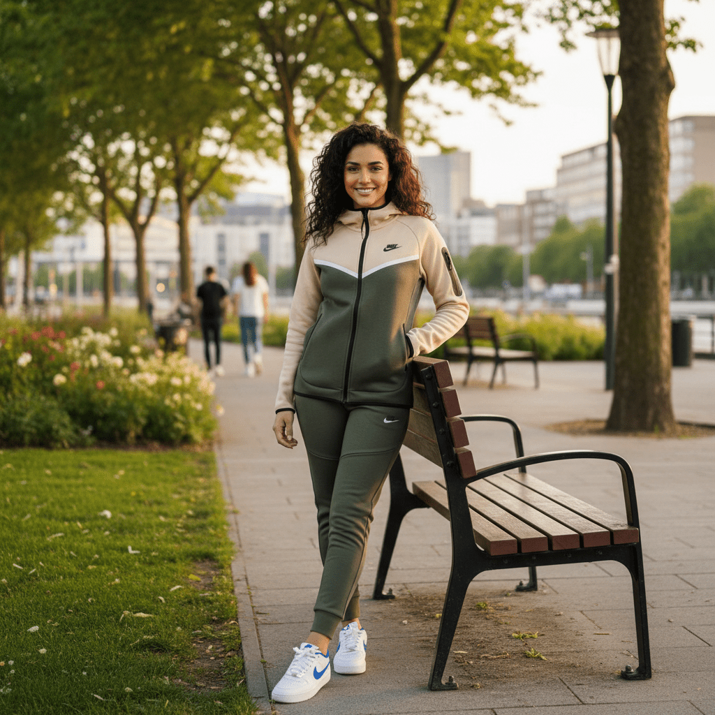 Ženska Trenerka Kaki/Bež – Ženska odjeća – S Kaki/Bež – slika 2