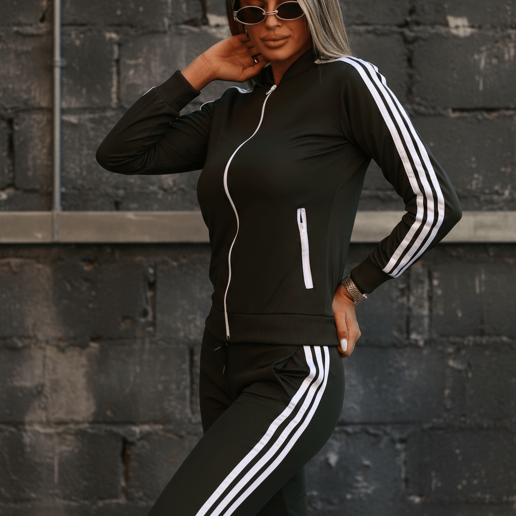 Ženska Trenerka Komplet – Trenerke – S Crna – slika 5