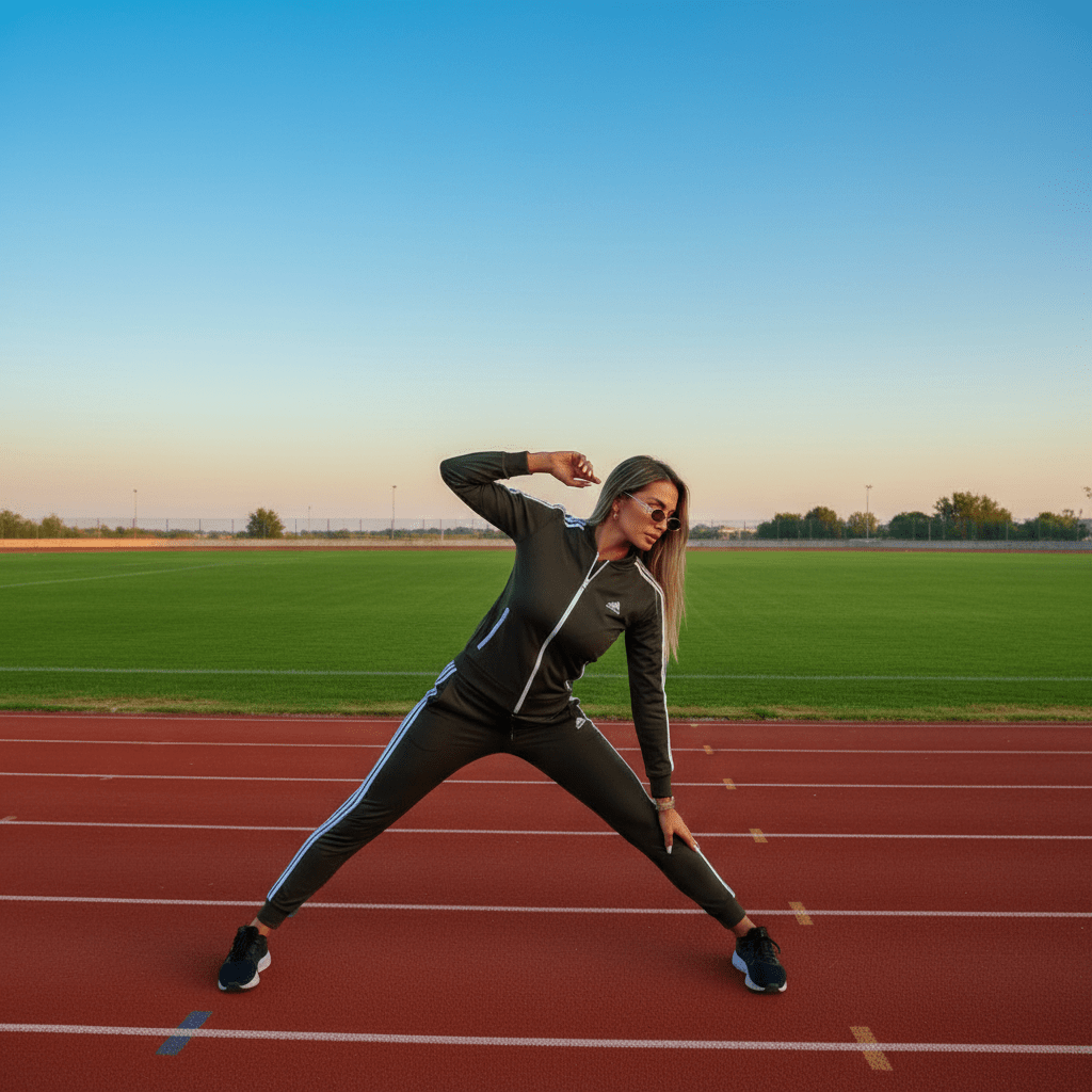 Ženska Trenerka Komplet – Trenerke – S Crna – slika 3