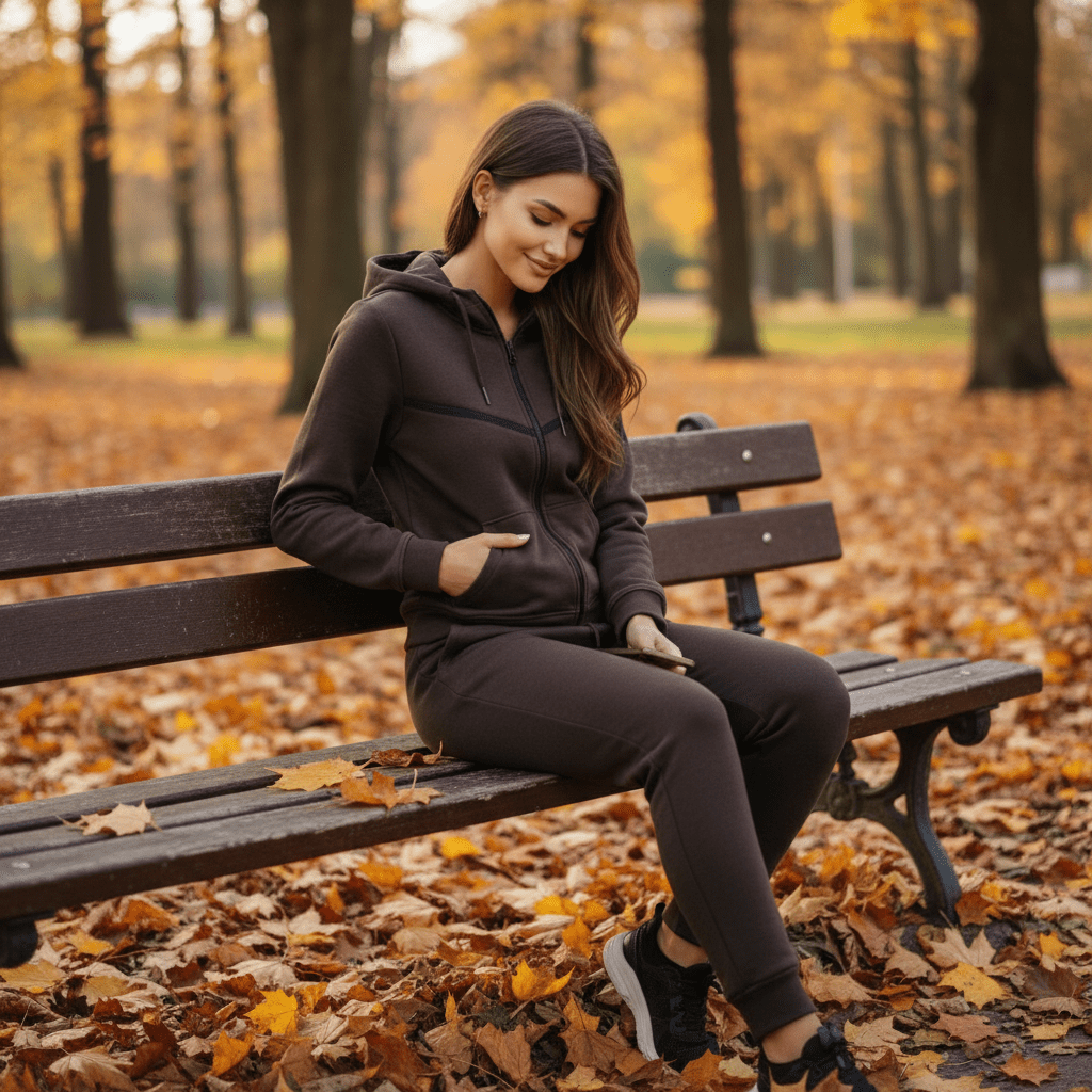 Ženska Trenerka - Tamno Smeđa – Ženska Trenerka – Tamno Smeđa S – slika 1