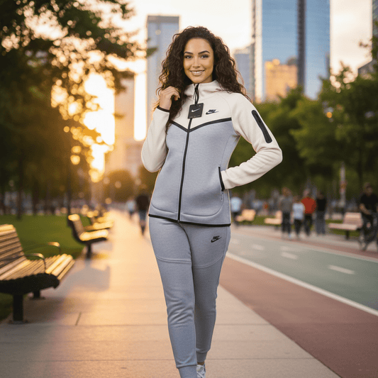 Ženska Trenerka Tech Fleece – Ženska Odjeća – S Siva/Krem – slika 1