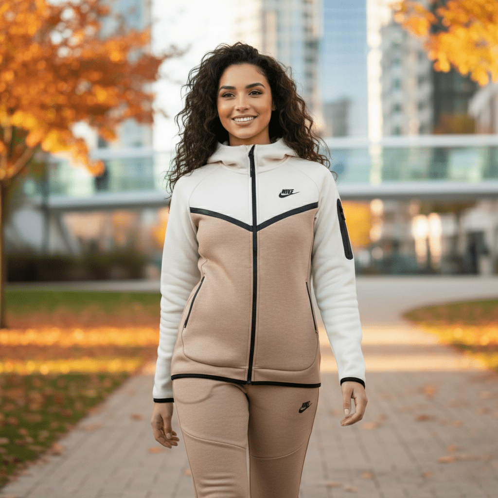 Ženska Trenerka Tech Fleece – Ženska Trenerka – S Bež/Krem – slika 1