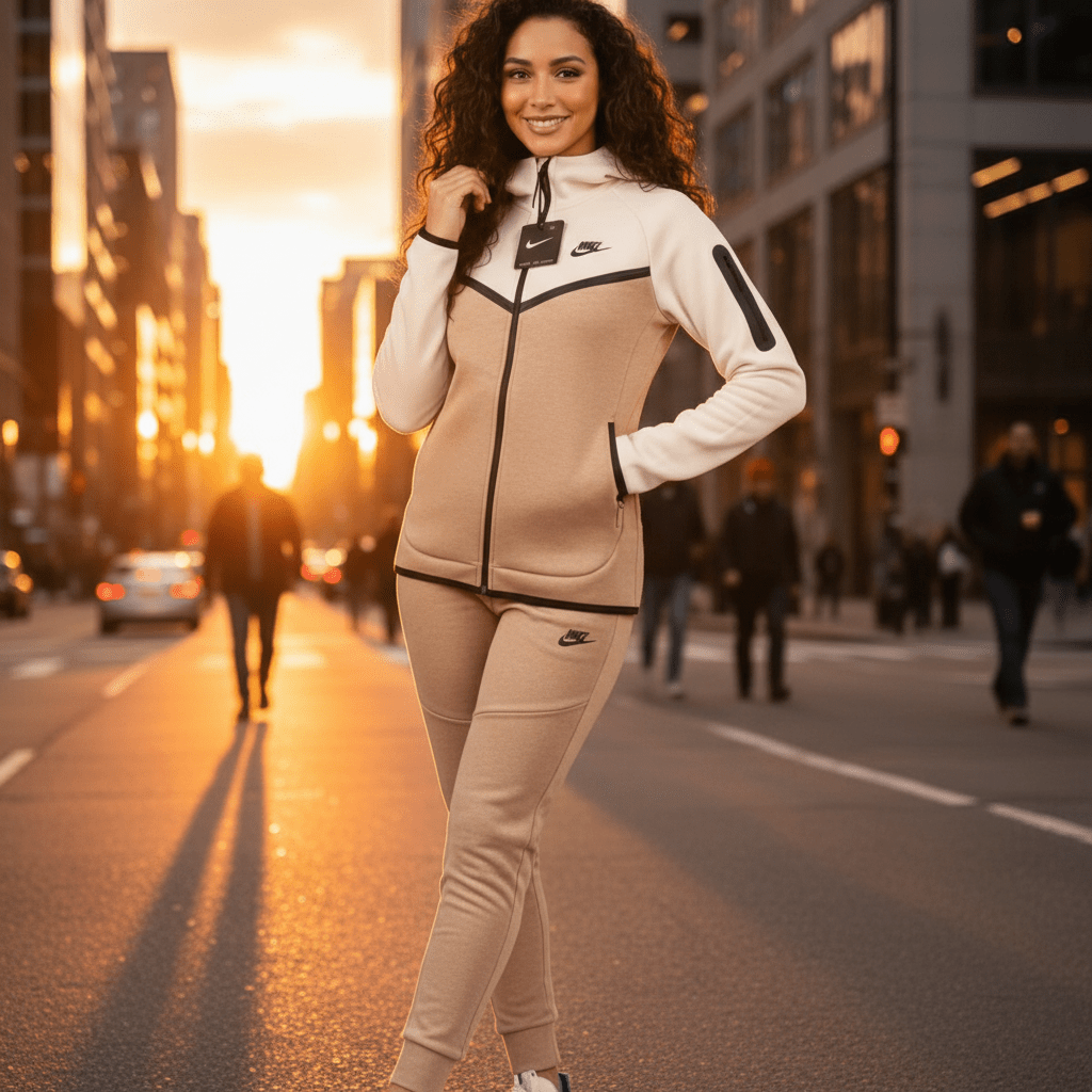 Ženska Trenerka Tech Fleece – Ženska Trenerka – S Bež/Krem – slika 5