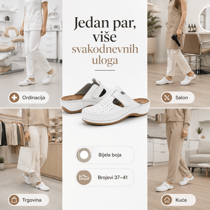 Ženske Anatomske Klompe – Klompe i Papuče – 37 Bijela – slika 2