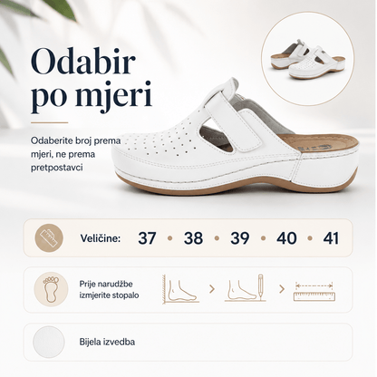 Ženske Anatomske Klompe – Klompe i Papuče – 37 Bijela – slika 4