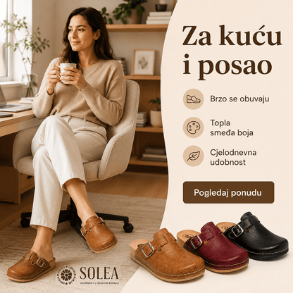 Ženske Anatomske Klompe Solea – – Smeđa 37 – slika 7