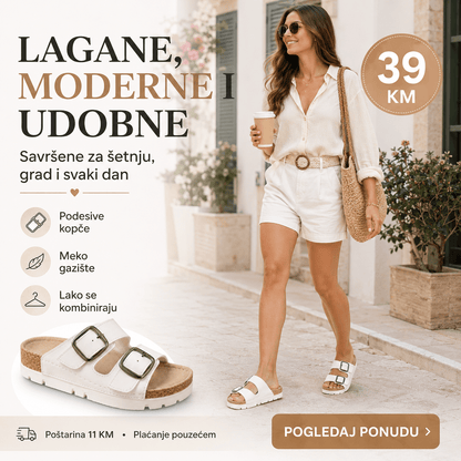 Ženske Anatomske Natikače s Kopčama – – 37 Leopard – slika 4