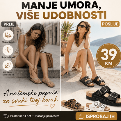 Ženske Anatomske Natikače s Kopčama – – 37 Leopard – slika 10