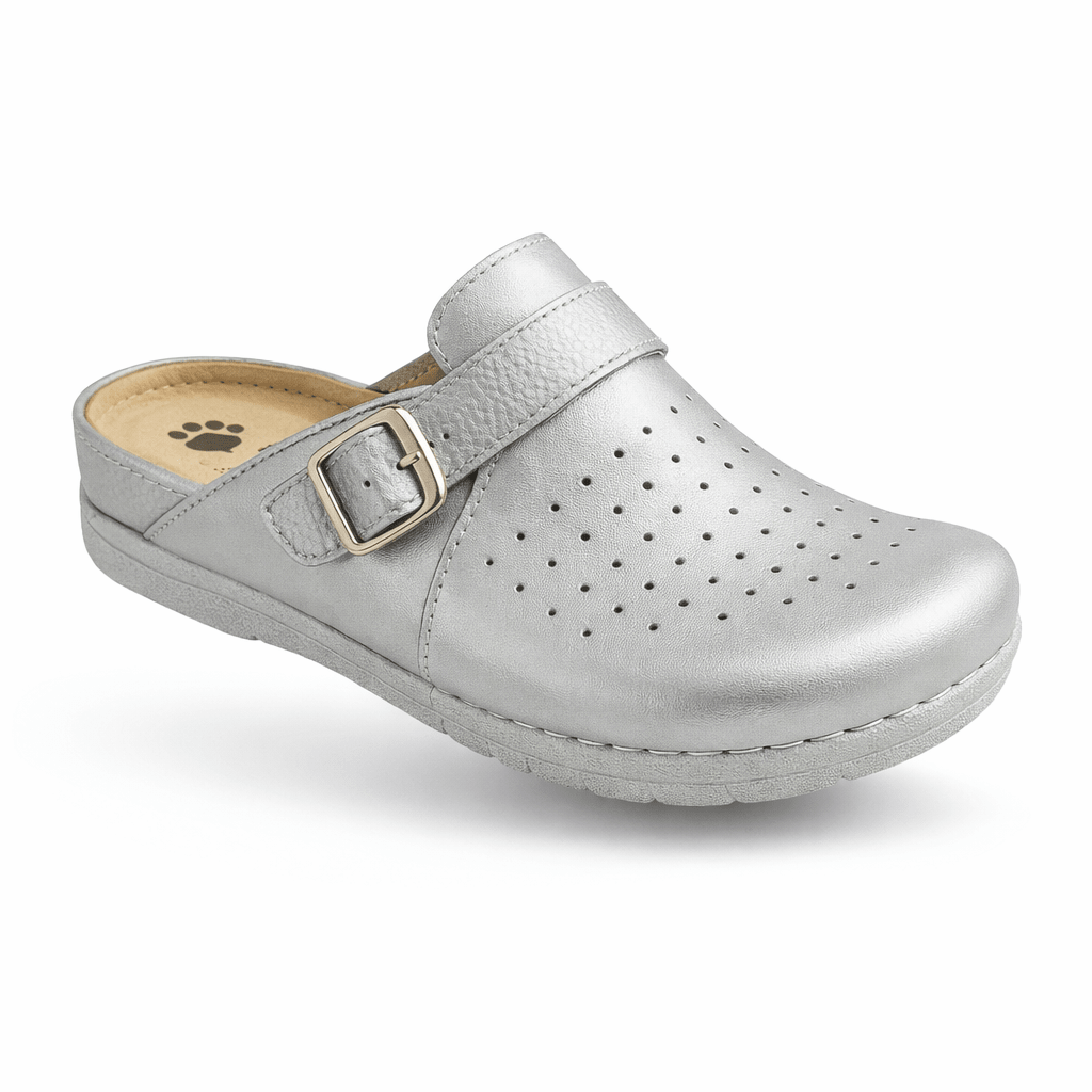 Ženske Anatomske Papuče Bahar – – Srebrne 37 – slika 2