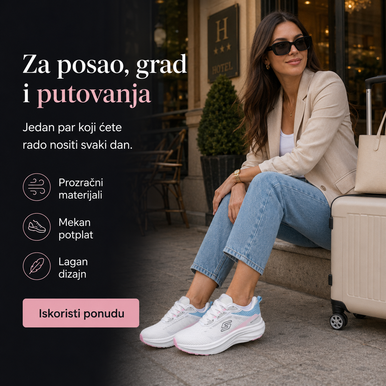 Ženske Bijele Sportske Tenisice s Pastelnim Detaljima – prikaz 7