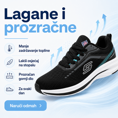 Ženske Crne Sportske Tenisice s Tirkiznim Detaljima – Ženske tenisice – 36 – slika 4