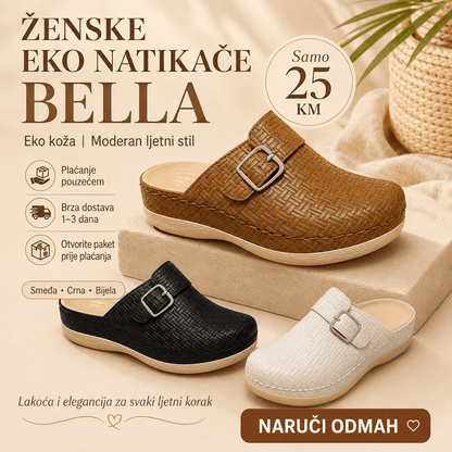 Ženske Eko Natikače Bella – – Smeđe 37 – slika 2