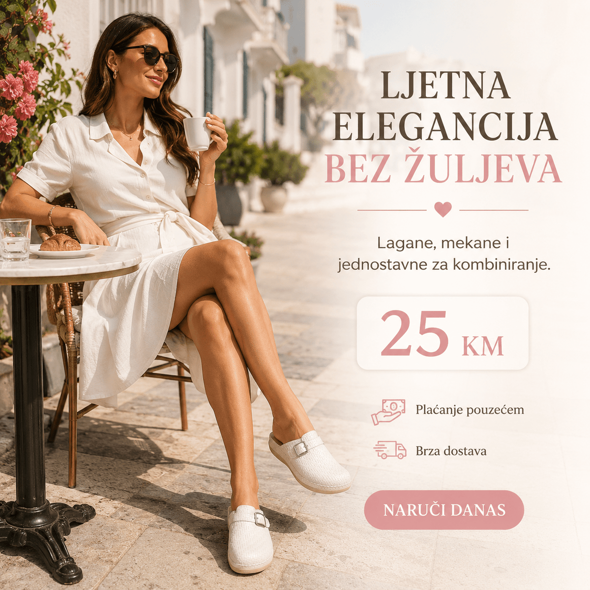 Ženske Eko Natikače Bella – – Smeđe 37 – slika 5