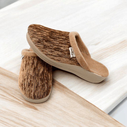 Ženske kućne papuče "Doss" – – Smeđa 37 – slika 1