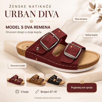 Ženske Natikače Urban Diva – – Bordo 37 – slika 2