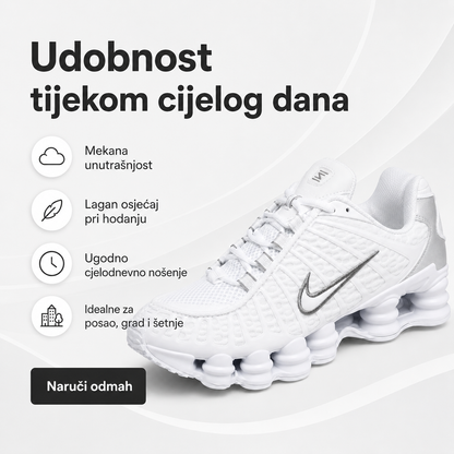 Ženske Premium Bijele Sportske Tenisice – prikaz 3
