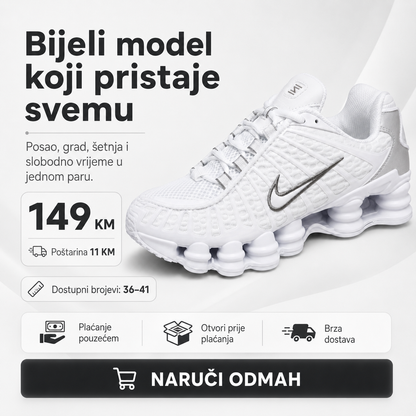 Ženske Premium Bijele Sportske Tenisice – prikaz 8