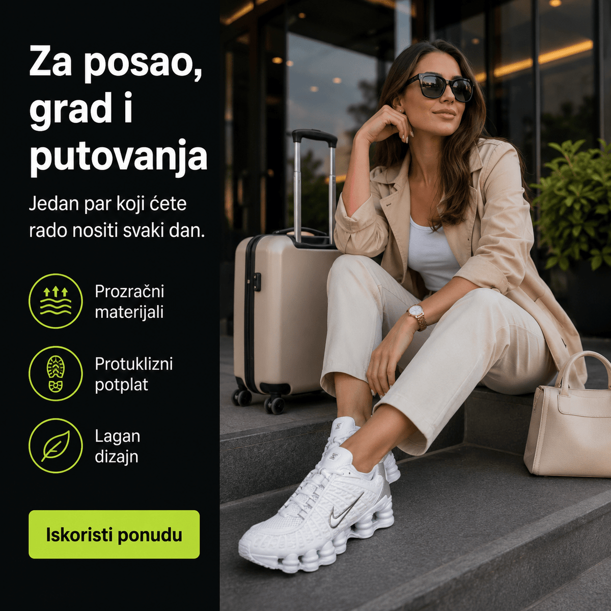 Ženske Premium Bijele Sportske Tenisice – Ženske tenisice – 36 – slika 7