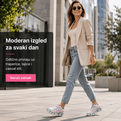 Ženske Premium Bijelo-Roze Sportske Tenisice – Ženske tenisice – 36 – slika 6