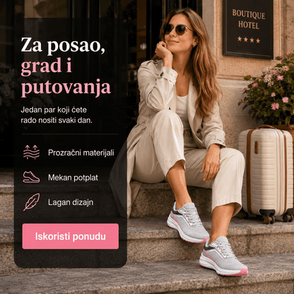 Ženske Sive Sportske Tenisice s Ružičastim Detaljima – Ženske tenisice – 36 – slika 7