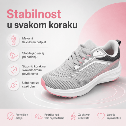 Ženske Sive Sportske Tenisice s Ružičastim Detaljima – Ženske tenisice – 36 – slika 5