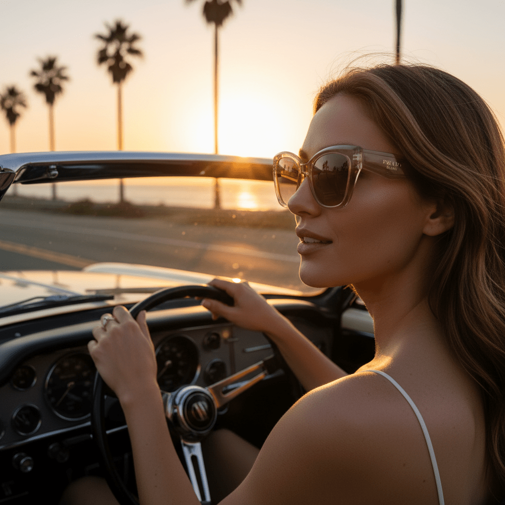 Ženske Sunčane Naočale – Naočale za sunce – Bež – slika 4