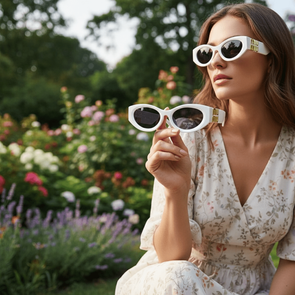 Ženske Sunčane Naočale – Sunčane naočale – Bijela Univerzalna – slika 4