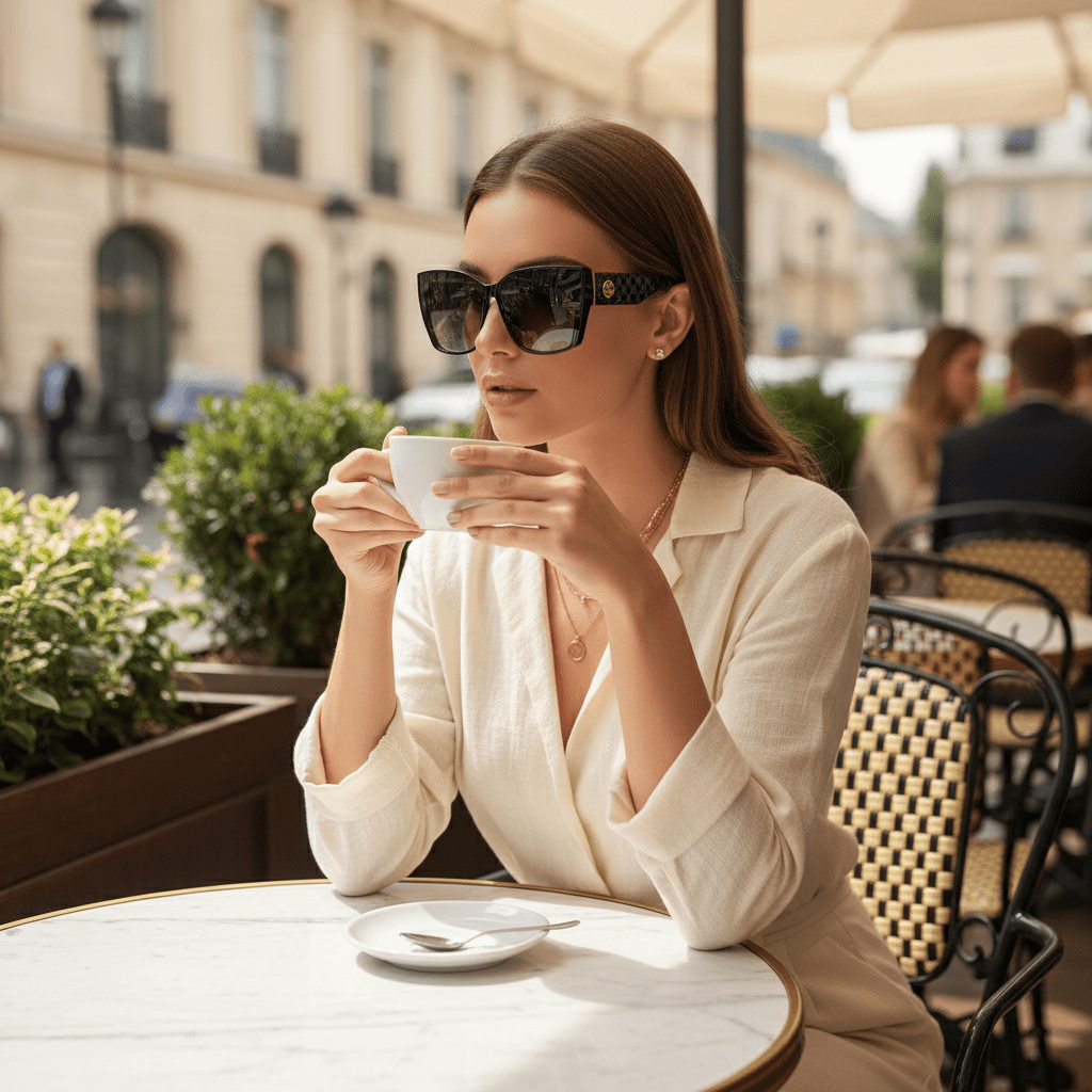 Ženske Sunčane Naočale – Sunčane Naočale – Crna/Ljubičasta – slika 6