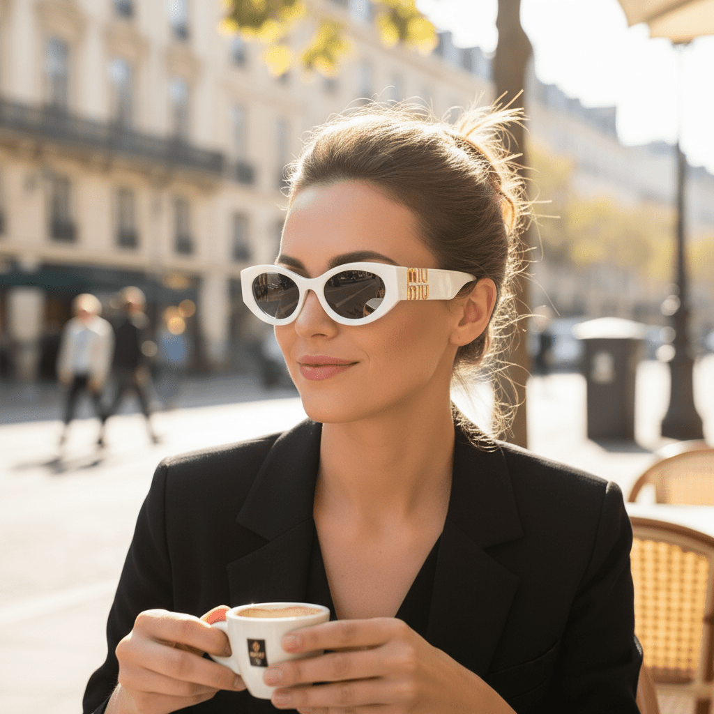 Ženske Sunčane Naočale – Sunčane naočale – Bijela Univerzalna – slika 2