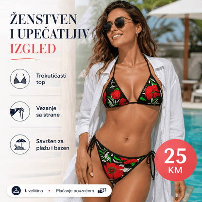 Ženski bikini set s cvjetnim uzorkom – – – slika 3