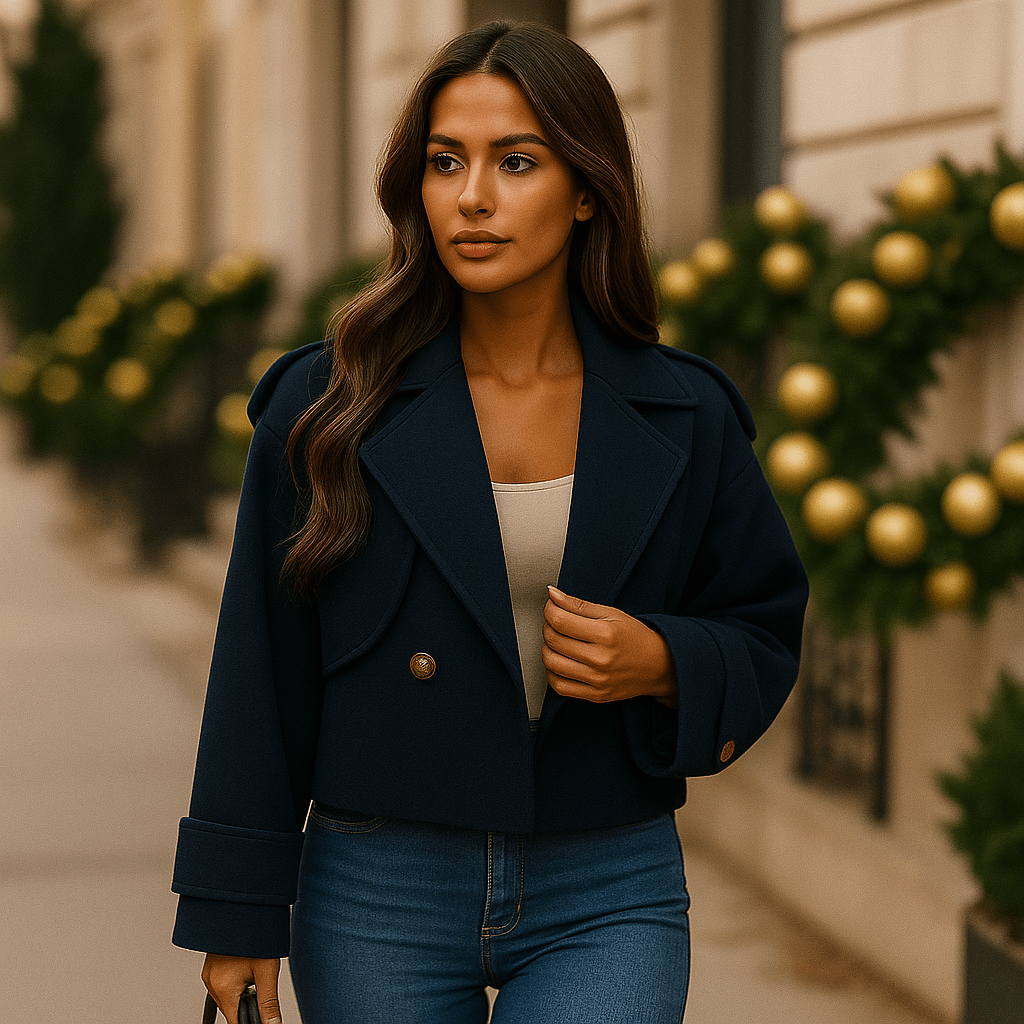 Ženski Kratki Elegantni Kaput - SAMO KLIKNI