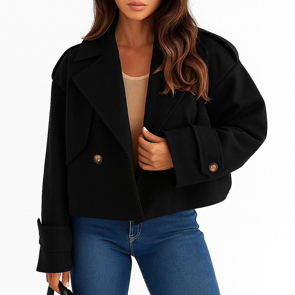 Ženski Kratki Elegantni Kaput - SAMO KLIKNI