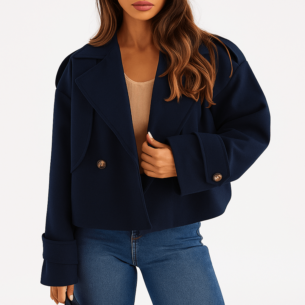 Ženski Kratki Elegantni Kaput - SAMO KLIKNI