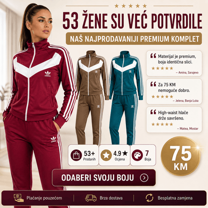 Ženski Premium Sportski Komplet – – Ljubičasta S – slika 3