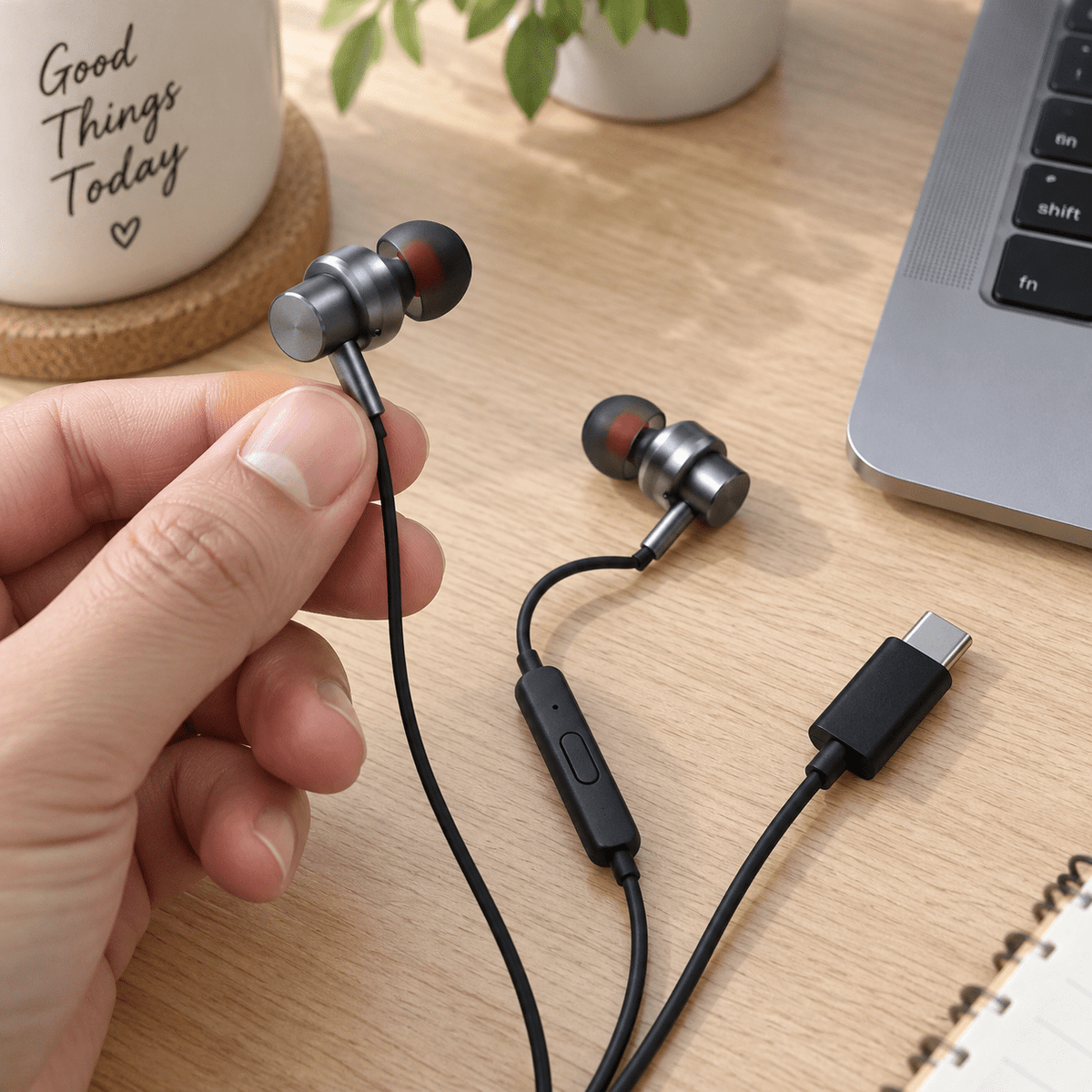 Žičane USB-C slušalice STM-661 – Žičane slušalice – – slika 3