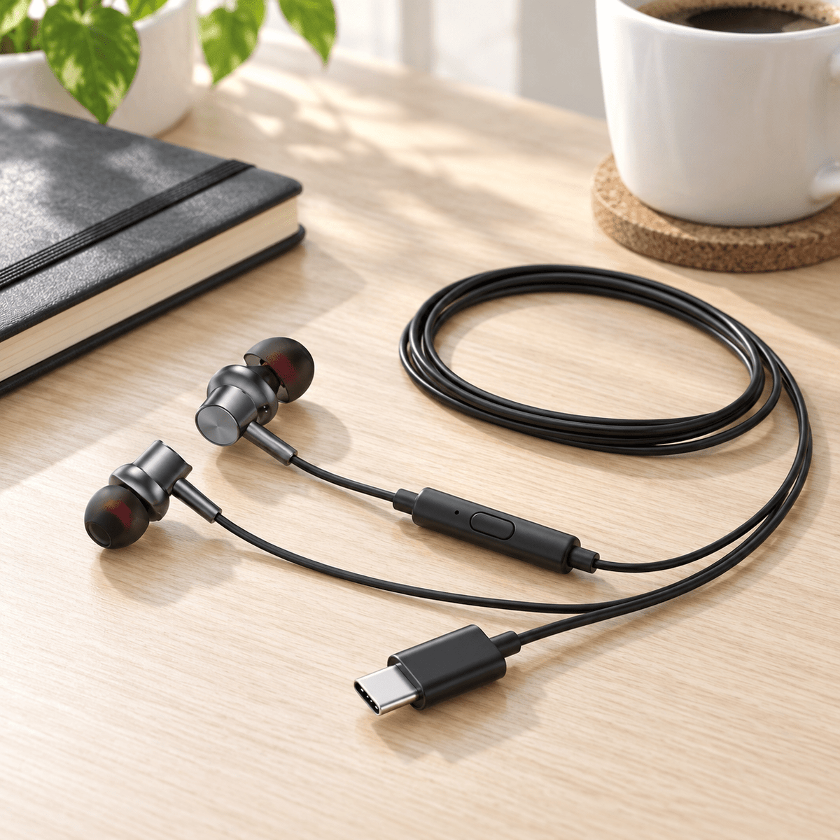 Žičane USB-C slušalice STM-661 – Žičane slušalice – – slika 2