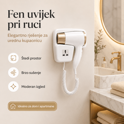 Zidni Fen za Kosu s Držačem – – – slika 7