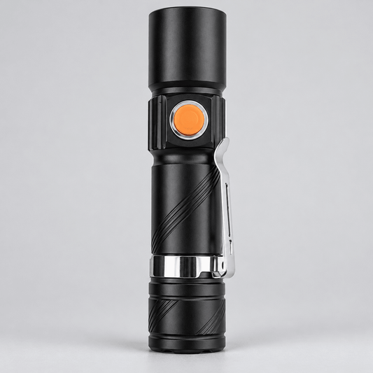 ZJ-901 crna USB mini svjetiljka s kopčom – USB mini baterije ZJ-901 – – slika 1