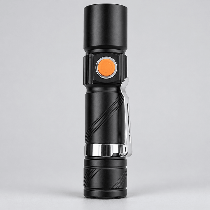 ZJ-901 crna USB mini svjetiljka s kopčom