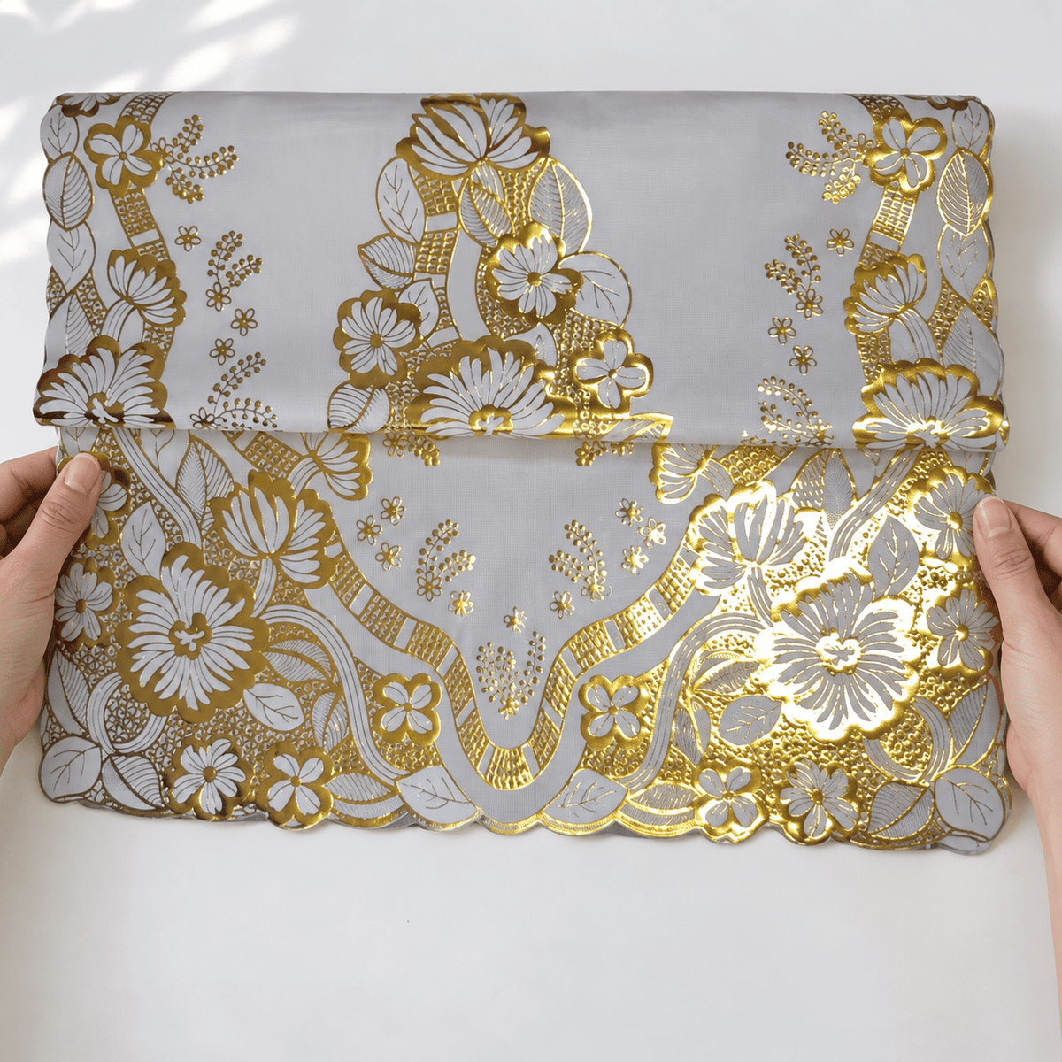 Zlatni pravougaoni nadstolnjaci – set 12, tri veličine – Pravougaoni zlatni nadstolnjaci u setu 12 – 60 × 100 cm – slika 9